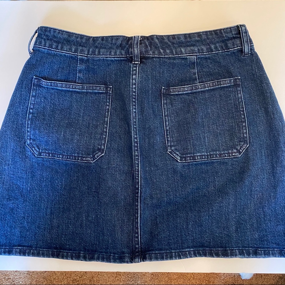 Madewell Utility Denim Zip Skirt Size 30 - Picture 6 of 8
